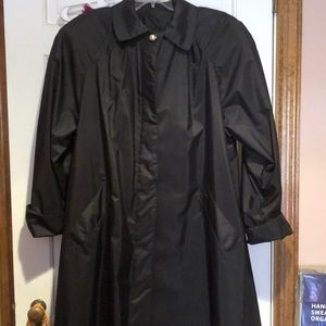 Black vintage style trench coat